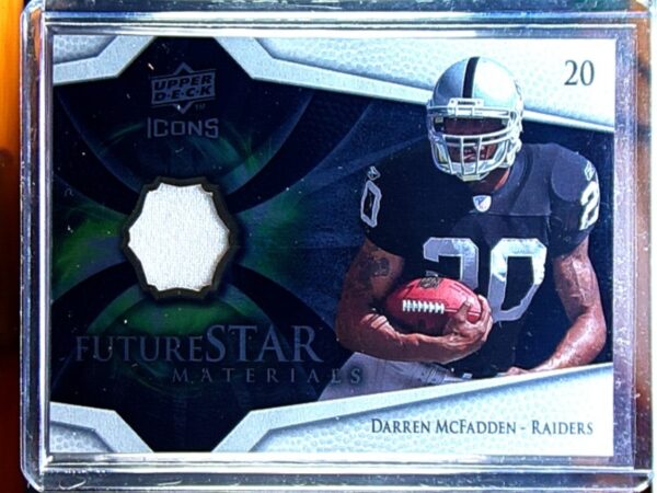 2008 Upper Deck Icons Darren McFadden MEM #FSM4 Raiders Future Stars Materials