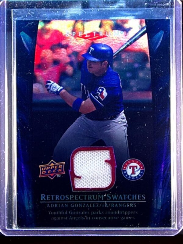 2008 Upper Deck Spectrum Adrian Gonzalez JSY #RS-AG2 Padres Retrospectrum Swatch