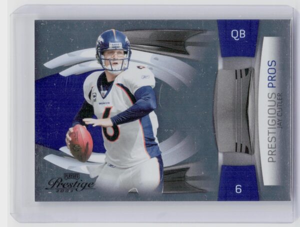 2009 Playoff Prestige Jay Cutler /1000 #22 Broncos Prestigious Pros Blue