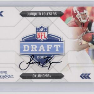 2009 Playoff Prestige Juaquin Iglesias Auto /50 #32 Sooners NFL Draft Autographs