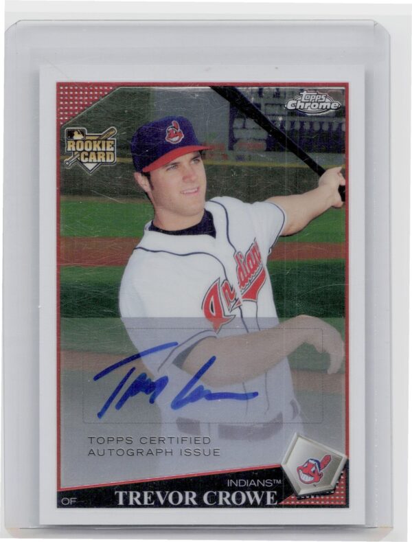 2009 Topps Chrome Trevor Crowe AU #222 Indians