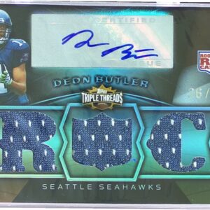 2009 Topps Triple Threads Deon Butler Auto /30 JSY #106 Seahawks Rookie RPA