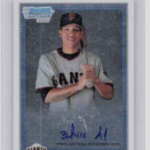 2010 Bowman Chrome Ehire Adrianza AU #BCP201 Giants Prospects Autographs