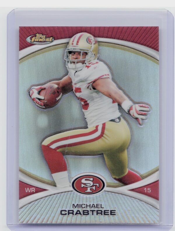 2010 Finest Michael Crabtree Refractors #44 49ers