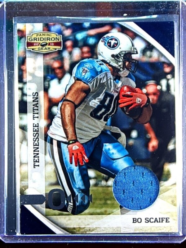 2010 Gridiron Gear Bo Scaife /199 JSY #142 Titans Jerseys O's