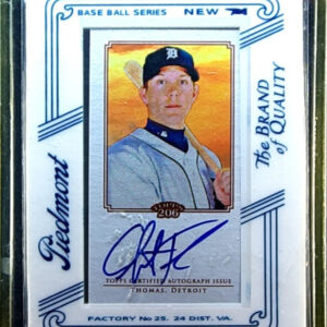 2010 Topps 206 Clete Thomas AU #TA-CT Tigers Mini Framed Autographs Piedmont