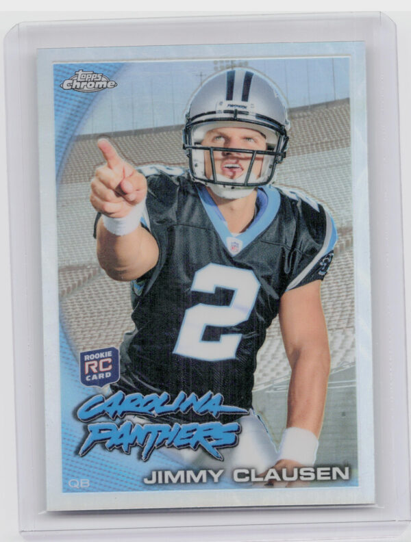 2010 Topps Chrome Jimmy Clausen Refractors #C130 Panthers