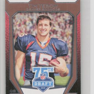 2010 Topps Tim Tebow #75DA-12 Broncos Draft 75th Anniversary