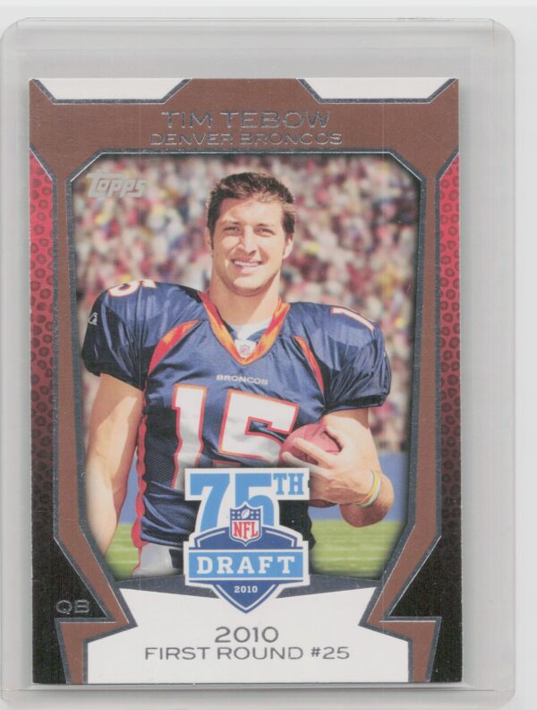 2010 Topps Tim Tebow #75DA-12 Broncos Draft 75th Anniversary