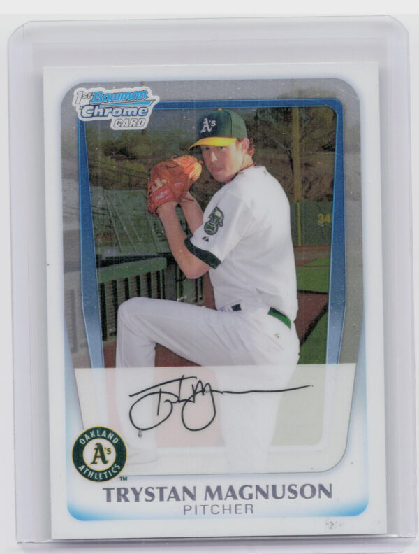 2011 Bowman Chrome Trystan Magnuson #BCP136 Athletics Prospects
