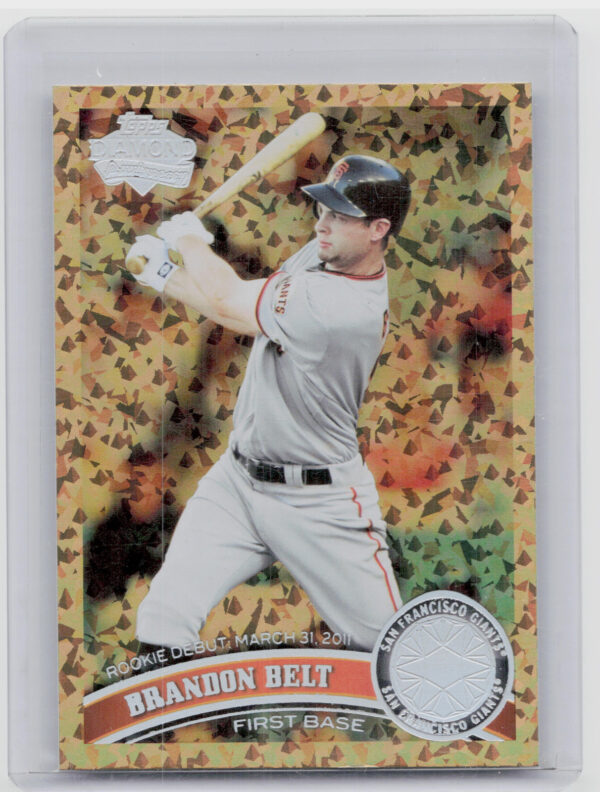 2011 Topps Update Brandon Belt Cognac Diamond Anniversary #US83 Giants