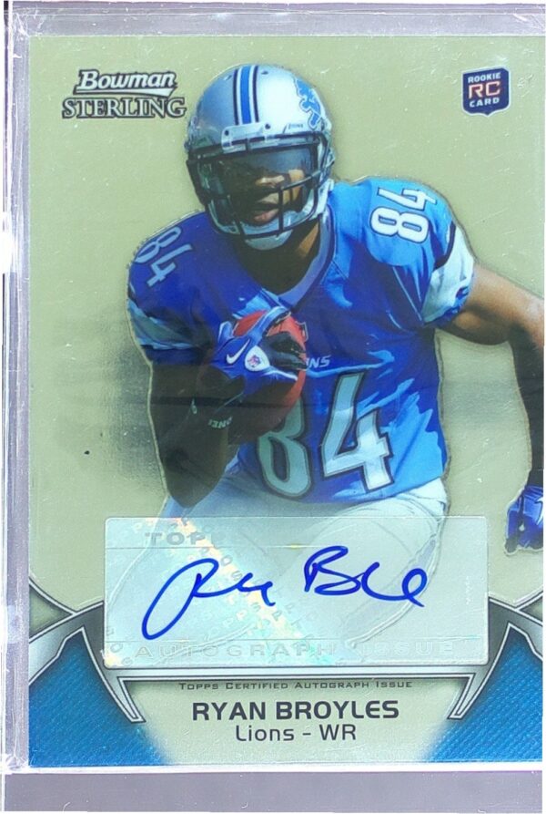 2012 Bowman Sterling Ryan Broyles Auto RC #8 Lions Autographs