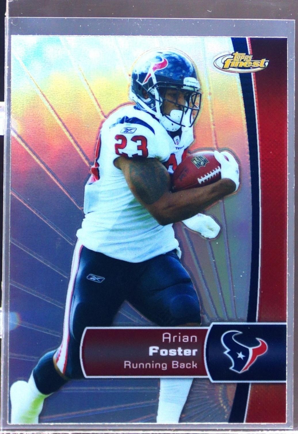 2012 Finest Arian Foster Refractors #80 Texans