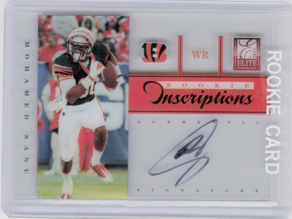 2012 Panini Elite Mohamed Sanu AU #25 Bengals Rookie Inscriptions Black Ink