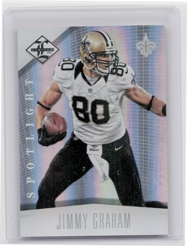 2012 Panini Limited Jimmy Graham Silver Spotlight SN49 #62 Saints