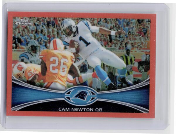 2012 Topps Chrome Cam Newton Orange Refractors #20 Panthers