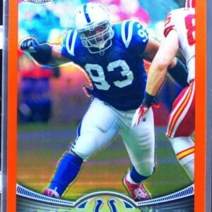2012 Topps Chrome Dwight Freeney Orange Refractors #151 Colts