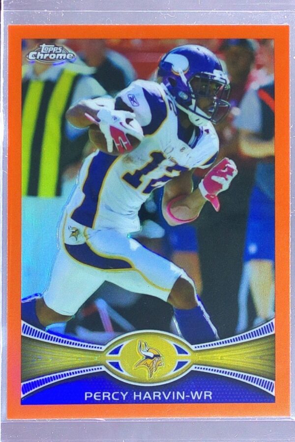 2012 Topps Chrome Percy Harvin Orange Refractors #6 Vikings