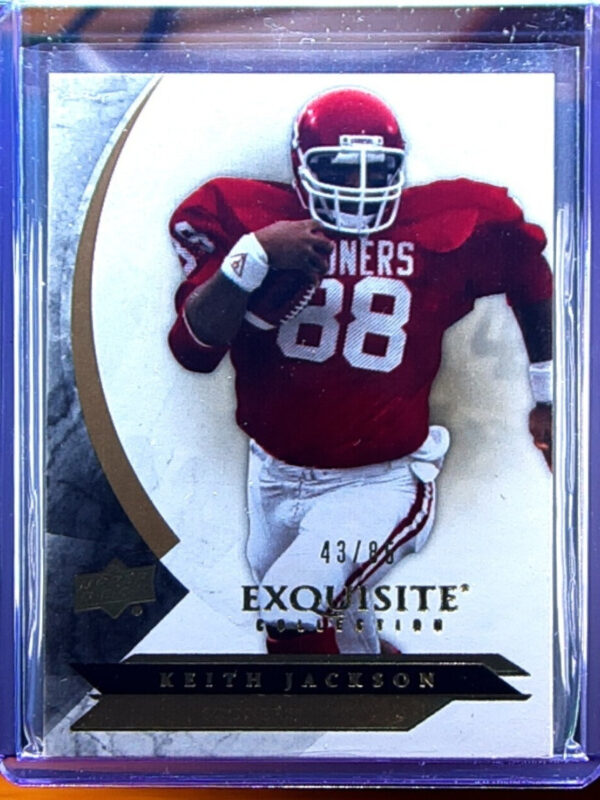 2012 Upper Deck Exquisite Collection Keith Jackson SN85 #1 Sooners