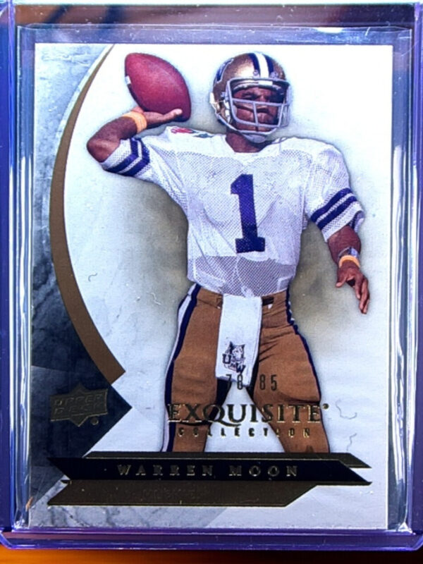 2012 Upper Deck Exquisite Collection Warren Moon SN85 #3 Huskies