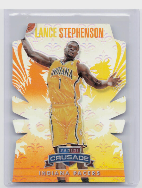 2013-14 Panini Crusade Lance Stephenson SN99 #166 Pacers Crusade Orange Die Cut
