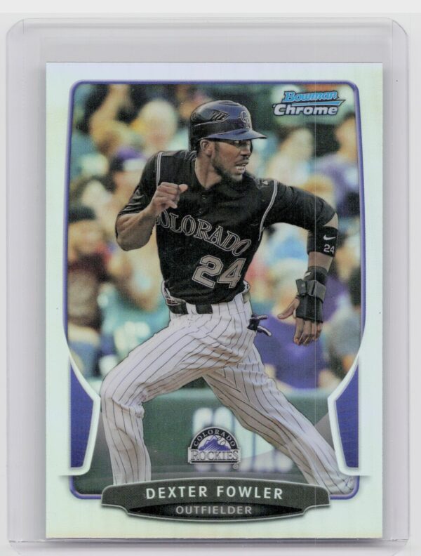 2013 Bowman Chrome Dexter Fowler Refractors #104 Rockies