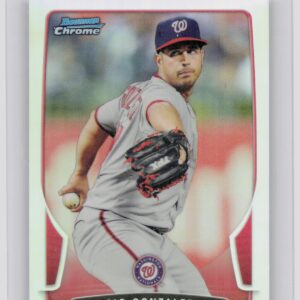 2013 Bowman Chrome Gio Gonzalez Refractors #198 Nationals