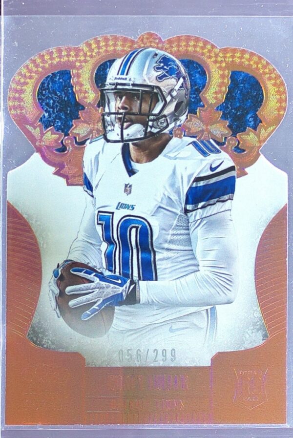 2013 Crown Royale Corey Fuller Bronze Holo (Die Cut Crown) /299 RC #122 Lions
