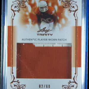 2013 Leaf Trinity Alex Okafor SN60 MEM #DP-AO1 Longhorns Jumbo Patch Bronze