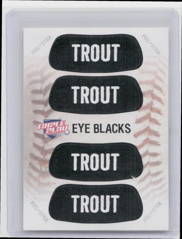 2013 Panini Triple Play Mike Trout #2 Angels Eye Black