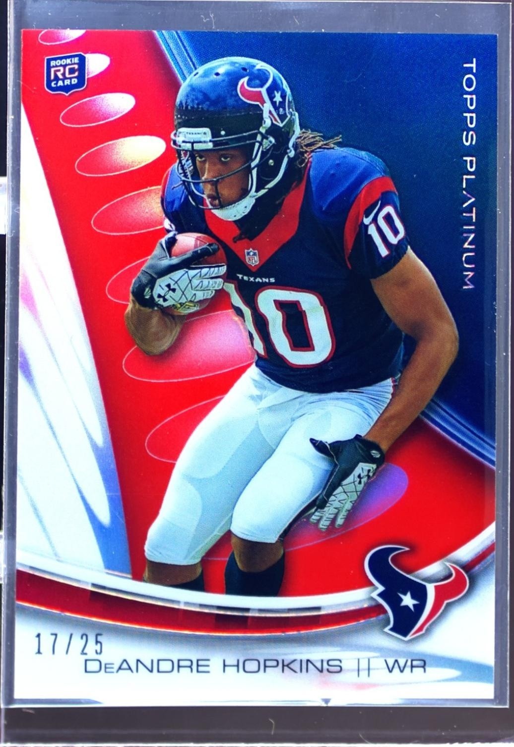 2013 Topps Platinum DeAndre Hopkins Red Refractors /25 #122 Texans