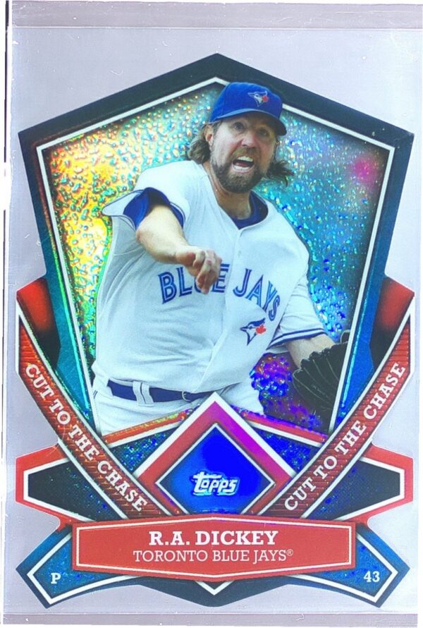 2013 Topps R.A. Dickey #CTC-42 Jays Cut to the Chase Die Cut