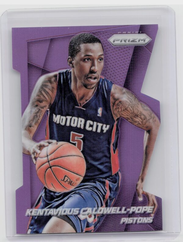 2014-15 Prizm Kentavious Caldwell-Pope Prizms Purple Die Cut /139 #76 Pistons