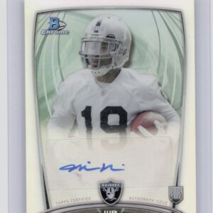2014 Bowman Chrome Mike Davis AU #RCRA-MD Raiders Rookie Autographs Refractors