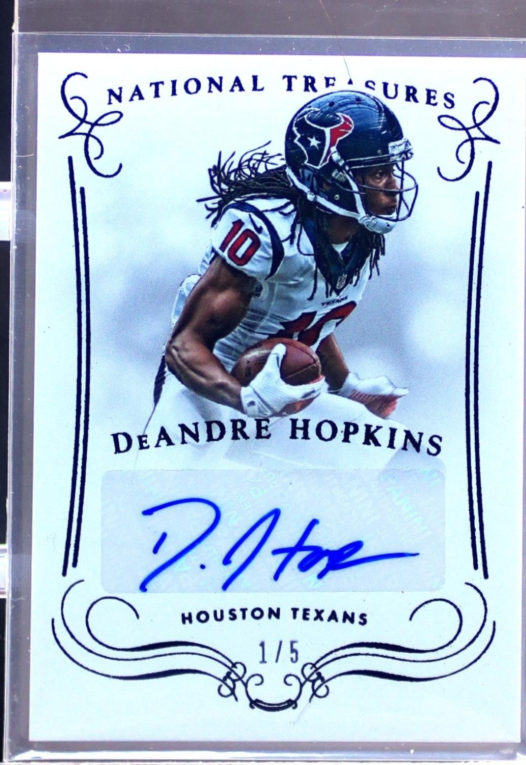 2014 NT DeAndre Hopkins Auto /5 #S-DH Texans Signatures Black