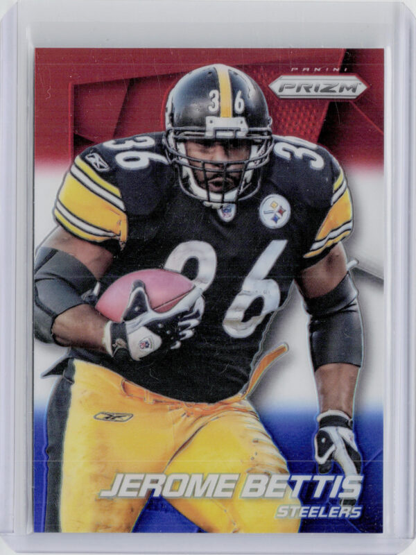 2014 Panini Prizm Jerome Bettis Red White And Blue Prizm #121 Steelers