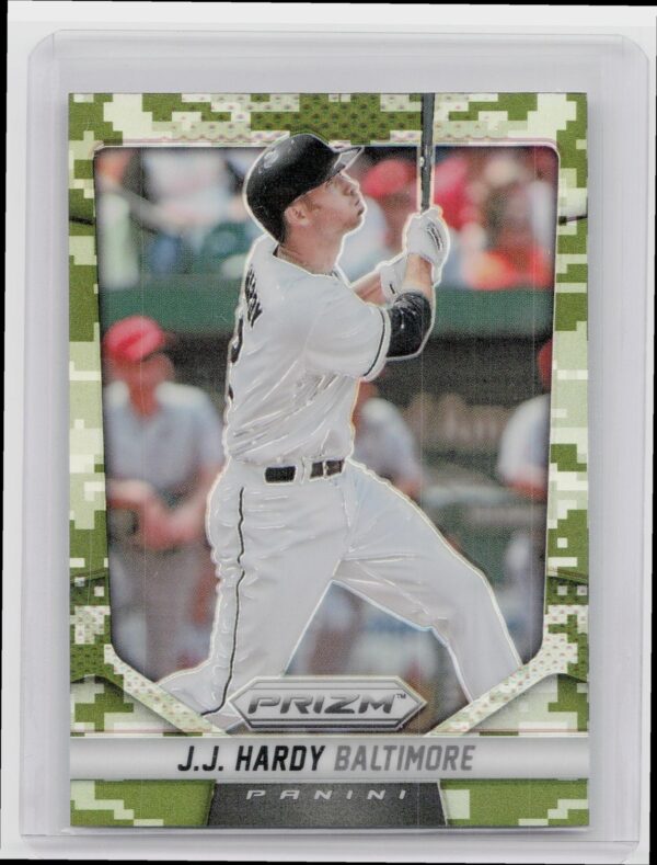 2014 Prizm J.J. Hardy Prizms Camo #129 Orioles