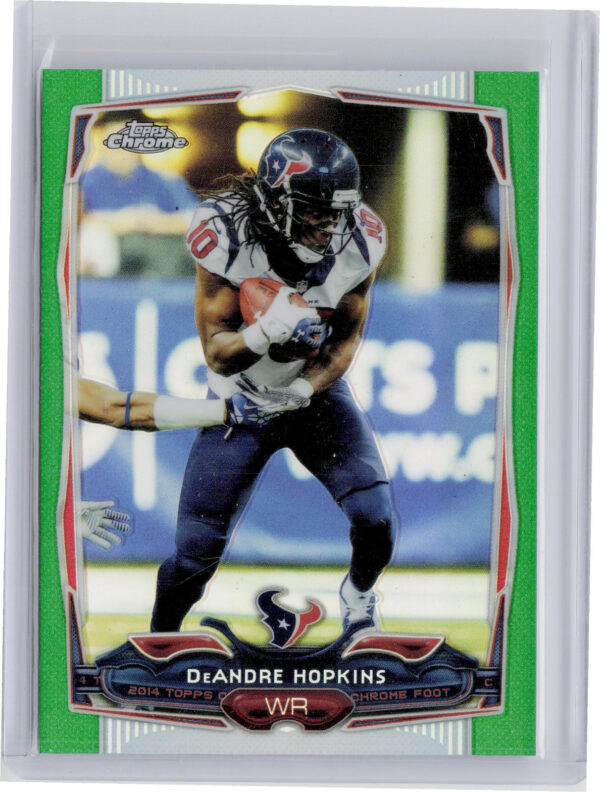 2014 Topps Chrome DeAndre Hopkins Green Refractor #40 Texans