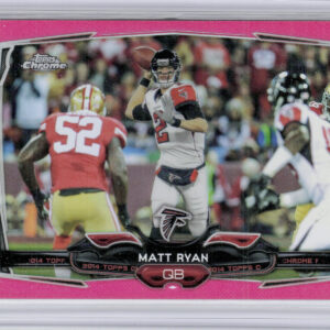 2014 Topps Chrome Matt Ryan Pink Refractors SN399 #94 Falcons