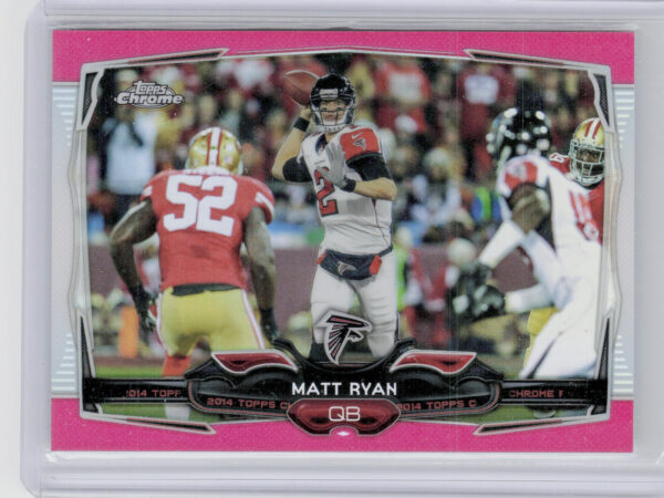 2014 Topps Chrome Matt Ryan Pink Refractors SN399 #94 Falcons