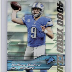 2014 Topps Chrome Matthew Stafford #8 Lions 4,000 Yard Club