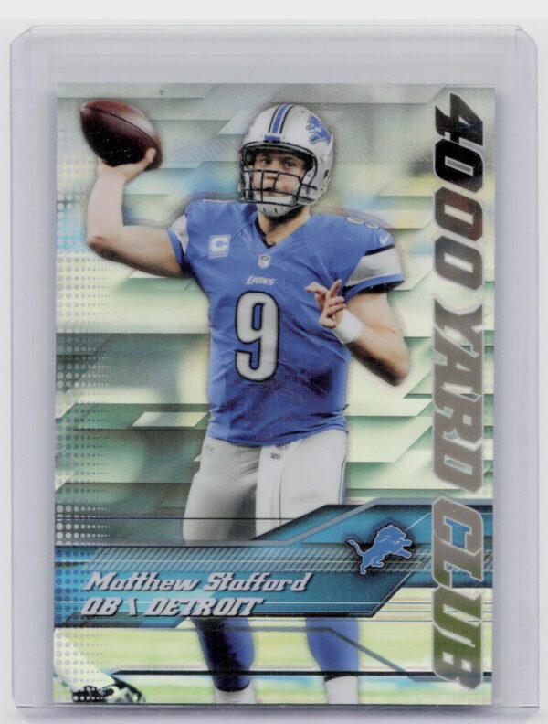 2014 Topps Chrome Matthew Stafford #8 Lions 4,000 Yard Club