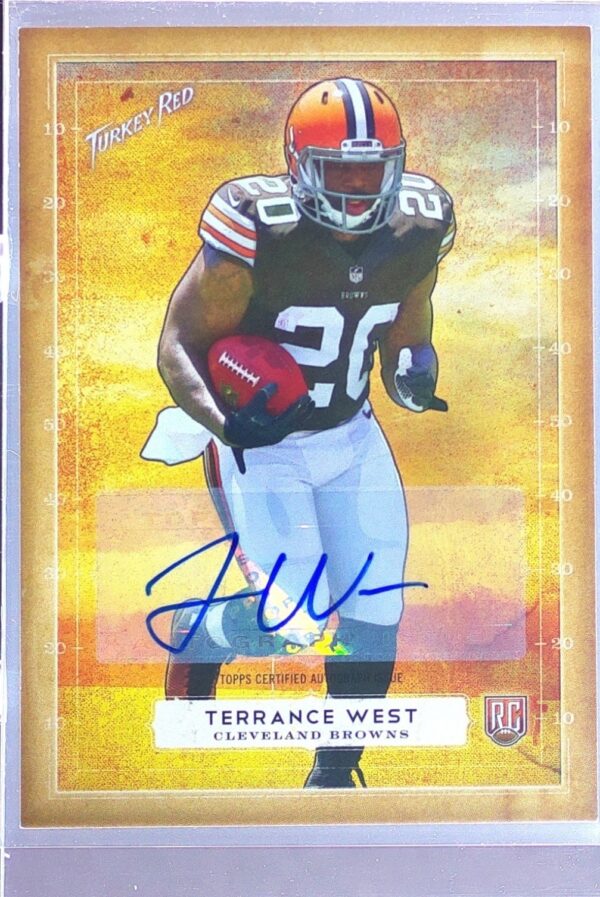 2014 Topps Turkey Red Terrance West Auto RC #94 Browns Autographs