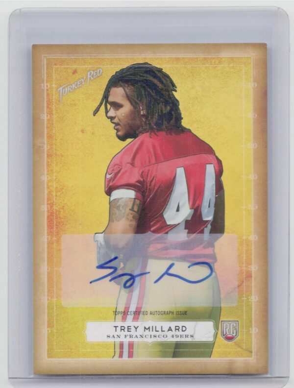 2014 Topps Turkey Red Trey Millard AU #24 49ers Autographs