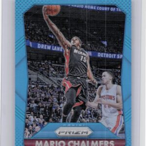 2015-16 Prizm Mario Chalmers Light Blue Prizms /199 #104 Heat