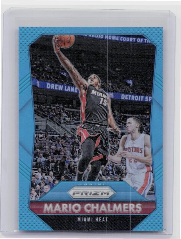 2015-16 Prizm Mario Chalmers Light Blue Prizms /199 #104 Heat