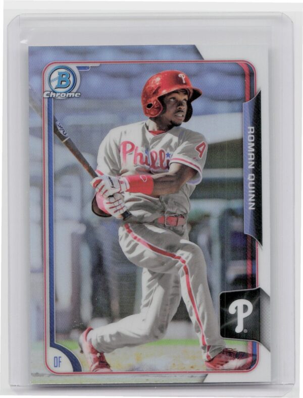 2015 Bowman Draft Roman Quinn Chrome Refractors #102 Phillies