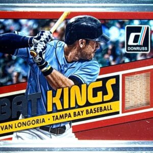 2015 Donruss Evan Longoria Relic #11 Rays Bat Kings
