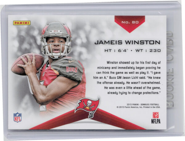 2015 Donruss Jameis Winston #80 Buccaneers Elite - Image 3