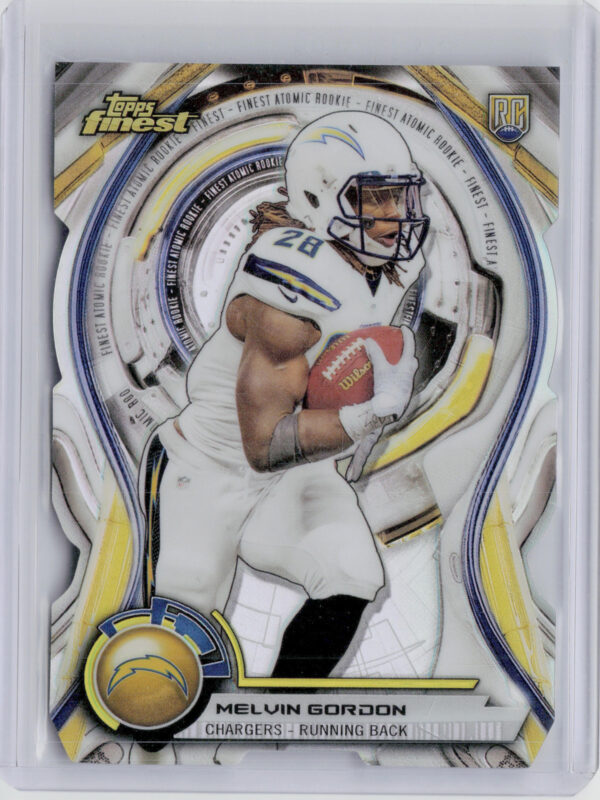 2015 Finest Melvin Gordon #ARDC-MG Chargers Atomic Refractor Rookie Die Cuts